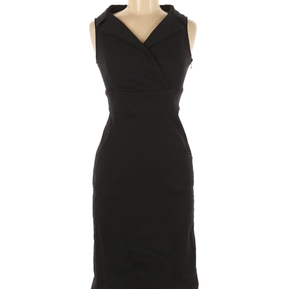 Chaiken Dresses & Skirts - Chaiken Black Sleeveless V-neck Dress 12